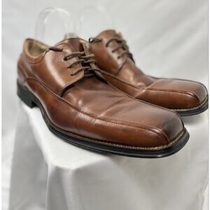 FLORSHEIM DRESS SHOES COMFORTECH MEN'S SHOES #11256-200 BROWN LEATHER SIZE 10D